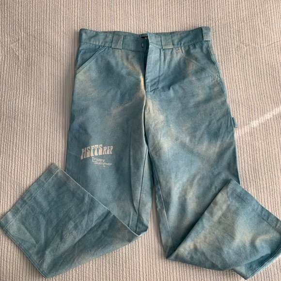 MSFTSrep acid-wash flared trousers - Picture 5 of 5